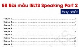 Tổng hợp 88 bài mẫu IELTS Speaking Part 2 band 7.0