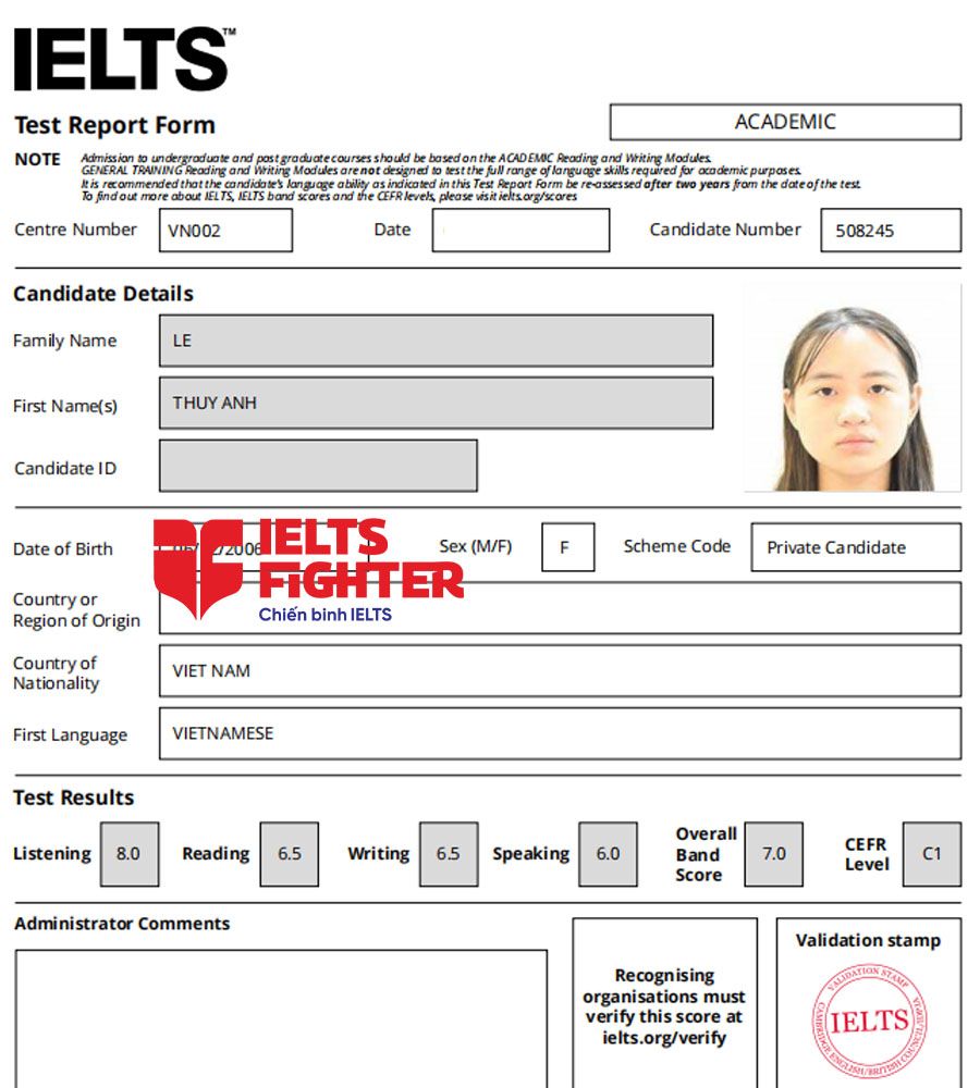 Chứng chỉ IELTS